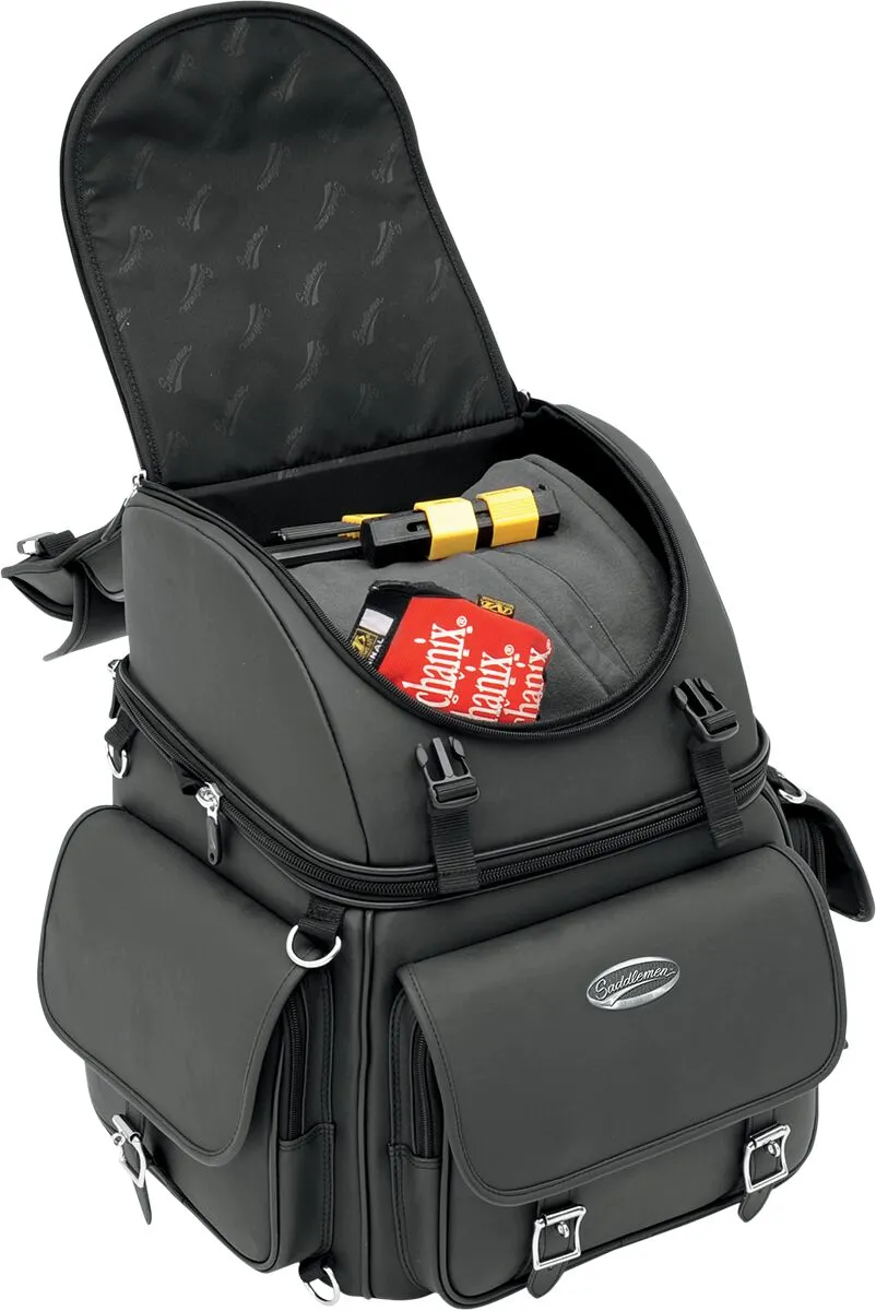 Saddlemen satulalaukku BR3400EX 55,7L, musta (Combination Backrest, Backseat, and Sissy Bar Bag) - Image 4