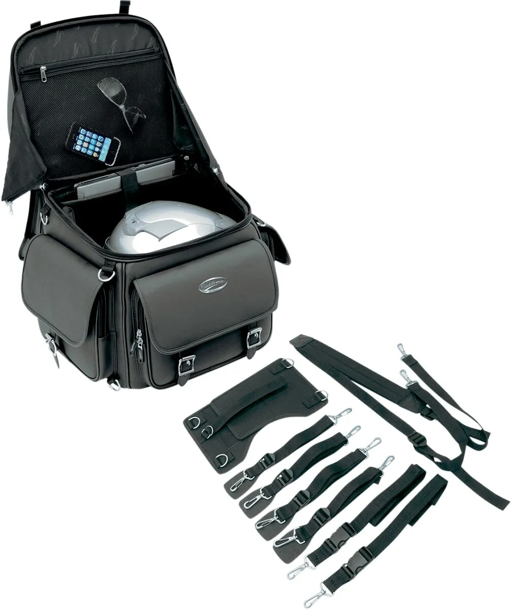 Saddlemen satulalaukku BR3400EX 55,7L, musta (Combination Backrest, Backseat, and Sissy Bar Bag) - Image 3