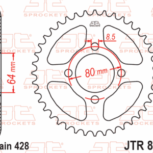 TAKARATAS 43-HAMPAINEN JTR838.43, Yamaha YBR125 Custom 2008-15