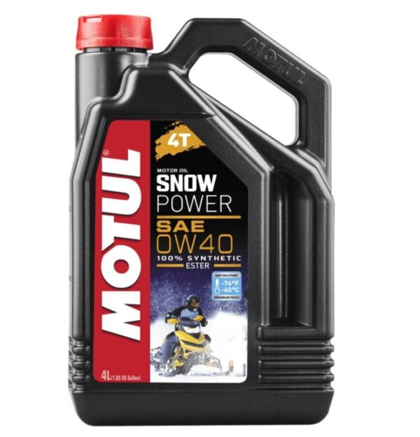 Motul SNOWPOWER 4T 0W40 täyssynteettinen moottorikelkkaöljy 4 litraa Motul 105892