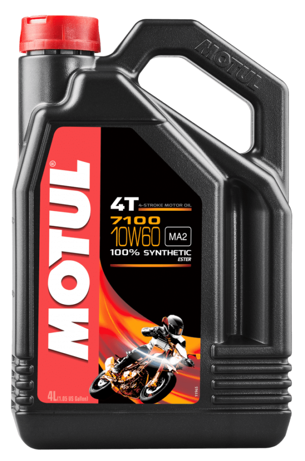 Motul 7100 4T 10W60 täyssynteettinen moottoripyöräöljy 4 litraa
