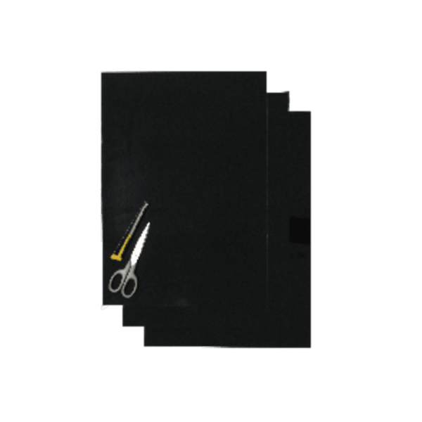 Blackbird Numerokilven tarra-arkki musta 47x33cm (3kpl)