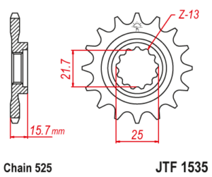 JT ETURATAS 15-hampainen, JTF1535.15