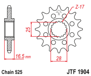 JT ETURATAS 17-hampainen, JTF1904.17