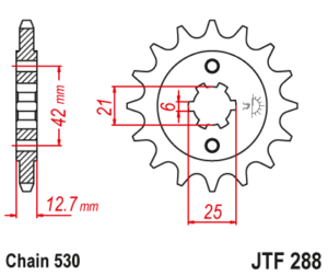 JT ETURATAS 18-hampainen, JTF288.18