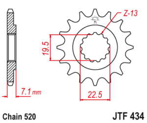 JT ETURATAS 15-hampainen, JTF434.15