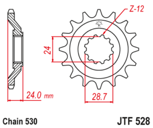 JT ETURATAS 17-hampainen, JTF528.17