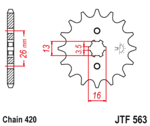JT ETURATAS 17-hampainen, JTF563.17