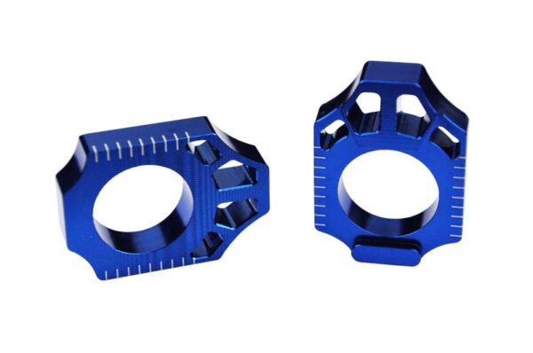 Scar Axle Blocks - Kawasaki/Suzuki  Blue color