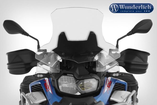 Wunderlich »MARATHON« windshield - for vehicles with original windscreen adjustment - clear F750GS/ F850GS/GSA