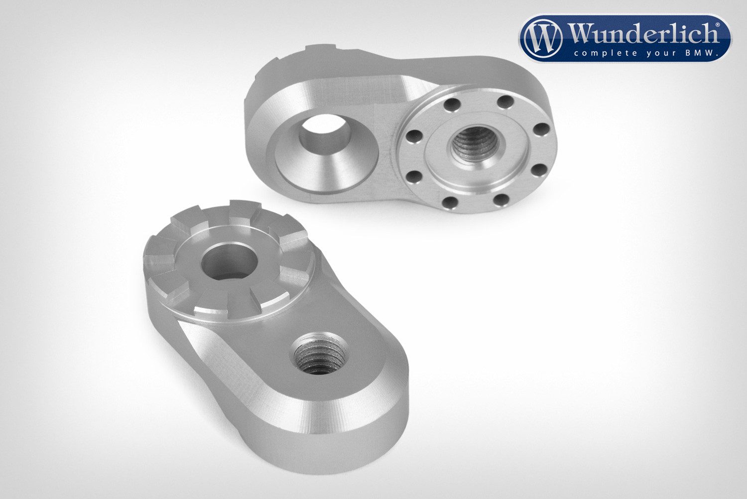 Wunderlich Vario adapter EVO1 (pair) - 23mm - silver