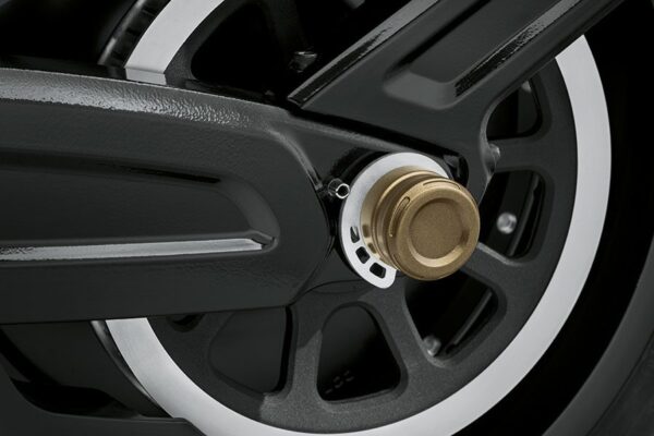 Harley-Davidson (Poisto) DOMINION COLLECTION REAR AXLE NUT COVERS - BRONZE