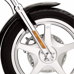 CHROME FRONT AXLE NUT COVERS