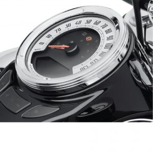 DEFIANCE 4" TANK GAUGE - CHROM