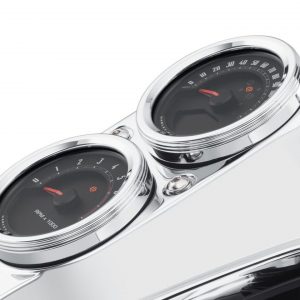 DEFIANCE 5" TANK GAUGE - CHROM