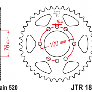 JT TAKARATAS 43-hampainen, JTR1825.43