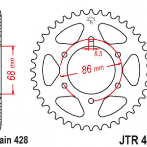 JT TAKARATAS 46-hampainen, JTR468.46