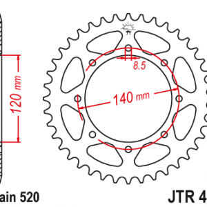 JT TAKARATAS 46-hampainen, JTR487.46