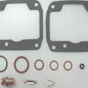 Parts+ Kaasuttimen KORJAUSSARJA, Mikuni VM36-38mm (12 osaa)