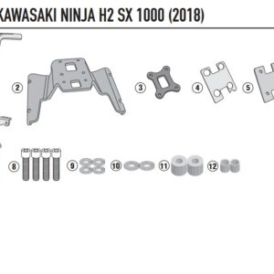 Kappa Monokey & Monolock TAKALAUKUN TELINE, Kawasaki Ninja H2 SX 2018-26