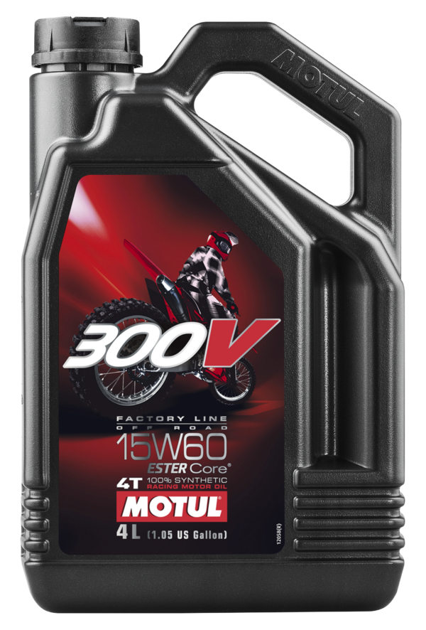 Motul 300V 4T FL OFF ROAD 15W60 täyssynt. moottoripyöräöljy 4 litraa