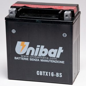 Unibat CBTX16-BS AKKU AGM MF Series 12V 14Ah 230Cca 150x87x161mm