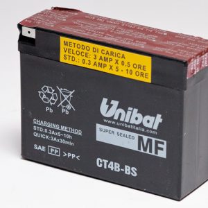 Unibat CT4B-BS AKKU AGM MF Series 12V 2,3Ah 40Cca 113x38x85,5mm