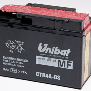 Unibat CTR4A-BS AKKU AGM MF Series 12V 2,3Ah 45Cca 114x49x86mm