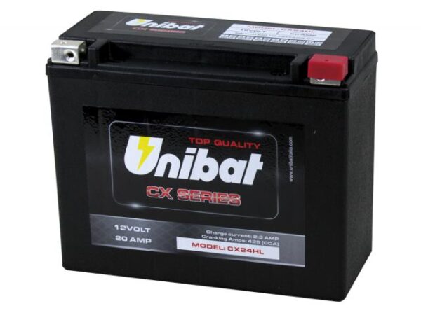Unibat CX24HL AKKU AGM CX Series 12V 20Ah 425Cca 205x90x162mm