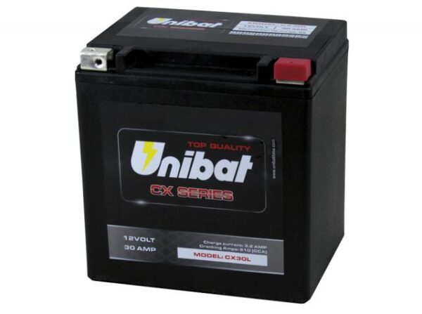 Unibat CX30L AKKU AGM CX Series 12V 30Ah 510Cca 169x131x175mm