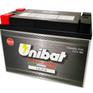 Unibat ULT4 AKKU Lithium eXtra 12V 8Ah 480Cca 175x87x130mm