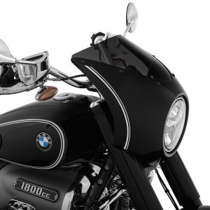 Wunderlich cockpit fairing »Rock ’n‘ Roll« - Blackstorm Metallic - white striped R 18 (2020- )