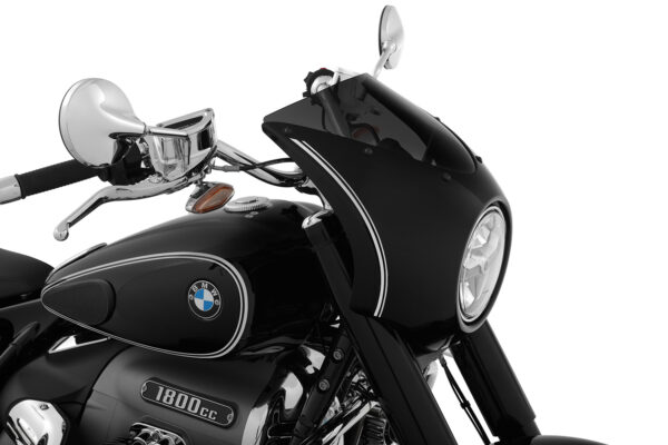 Wunderlich cockpit fairing »Rock ’n‘ Roll« - Blackstorm Metallic - white striped R 18 (2020- )