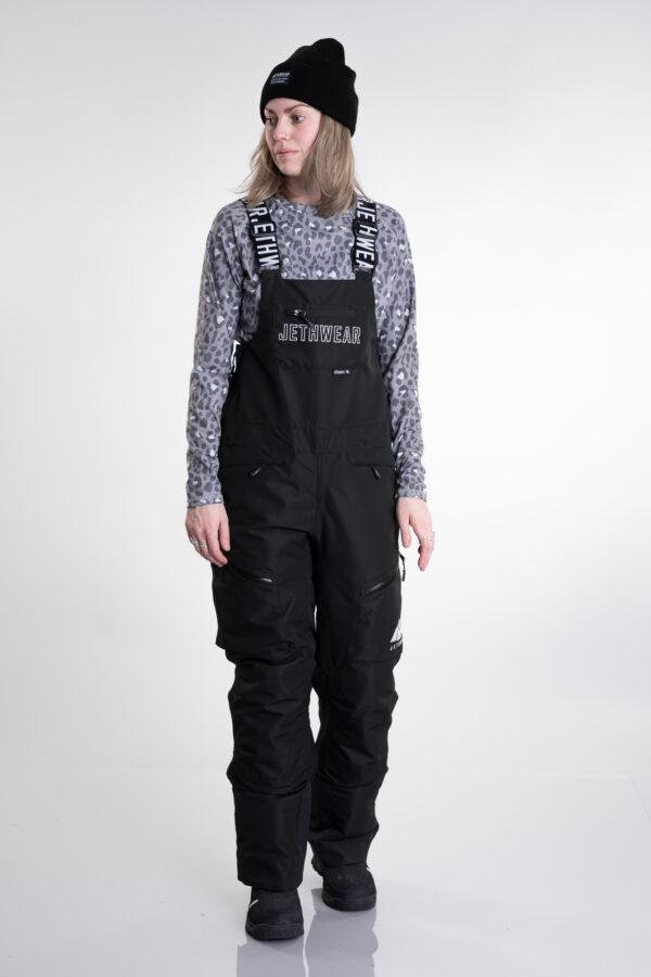 Jethwear W's Bib naisten kelkkahousut 60g Musta