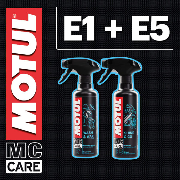 Motul E1 Wash & Wax + Motul E5 Shine & Go