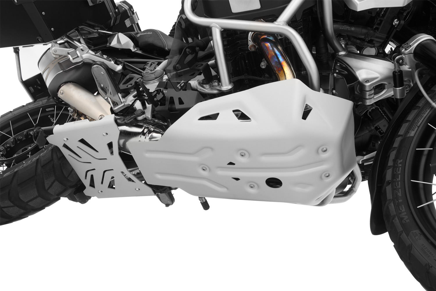 Wunderlich Centre stand protection plate - silver R1200GS LC/Adv. R1250GS/ GSA - Image 2