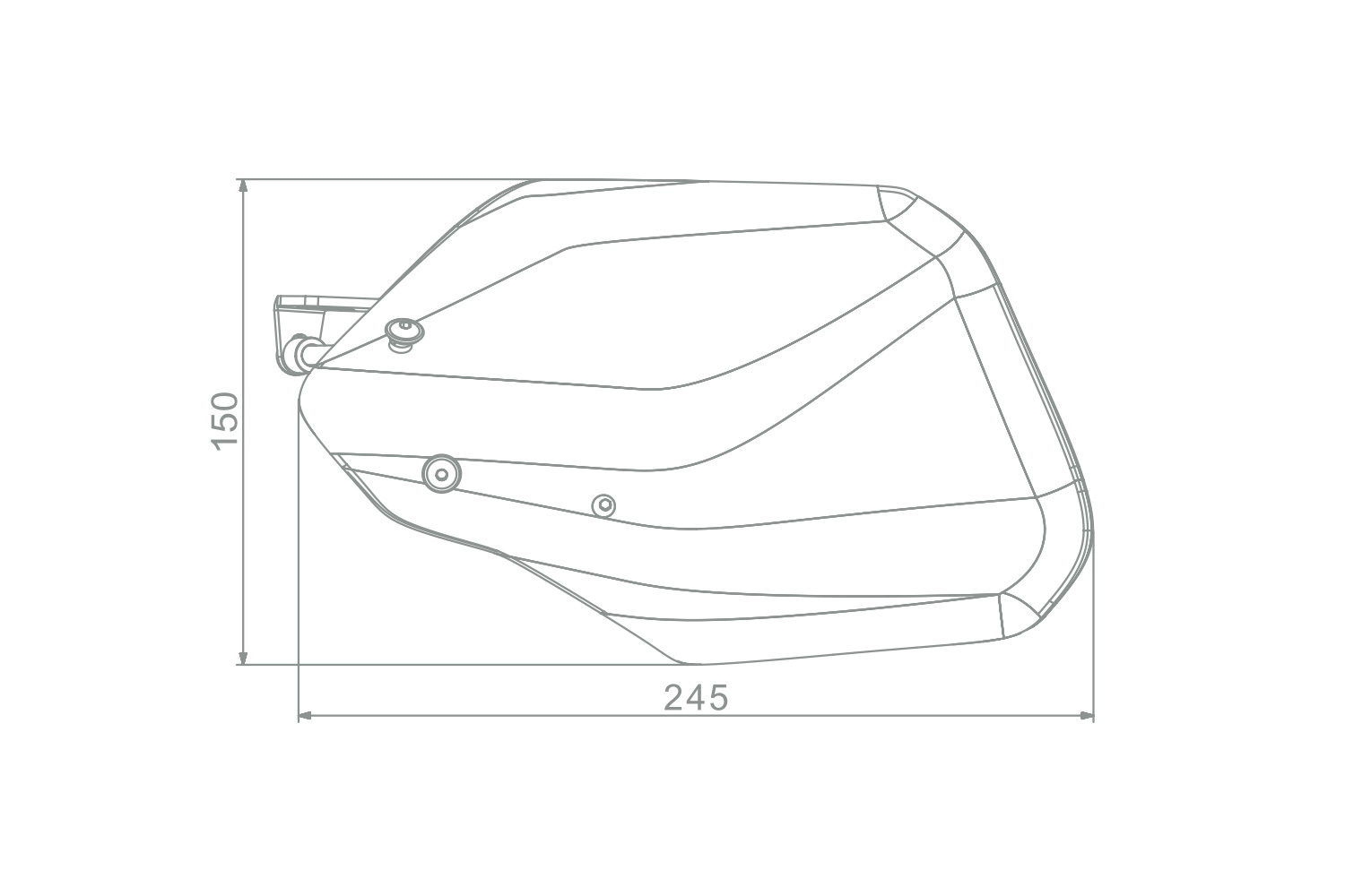 Wunderlich Hand guards - smoked grey - Image 2