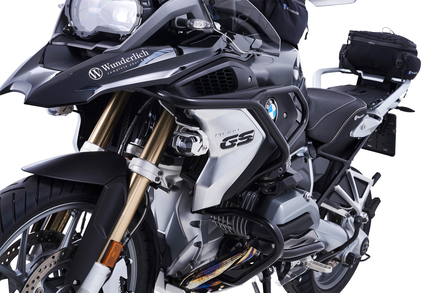 Wunderlich LED auxiliary headlight MICROFLOOTER - silver R 1200GS LC, R 1250GS - Image 4