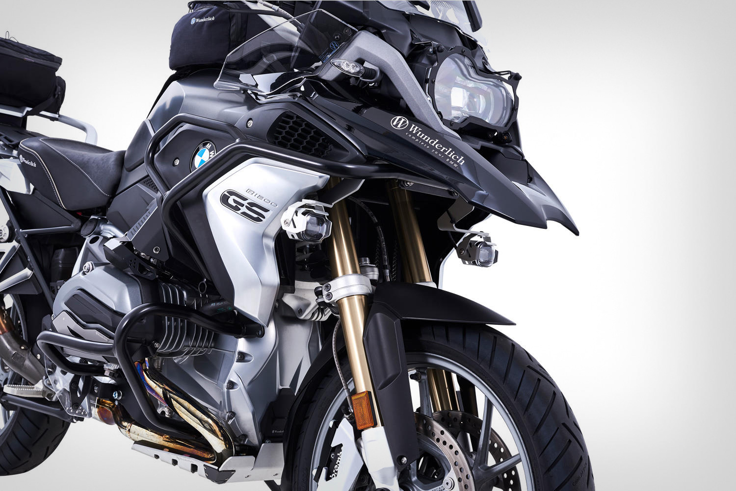 Wunderlich LED auxiliary headlight MICROFLOOTER - silver R 1200GS LC, R 1250GS - Image 5