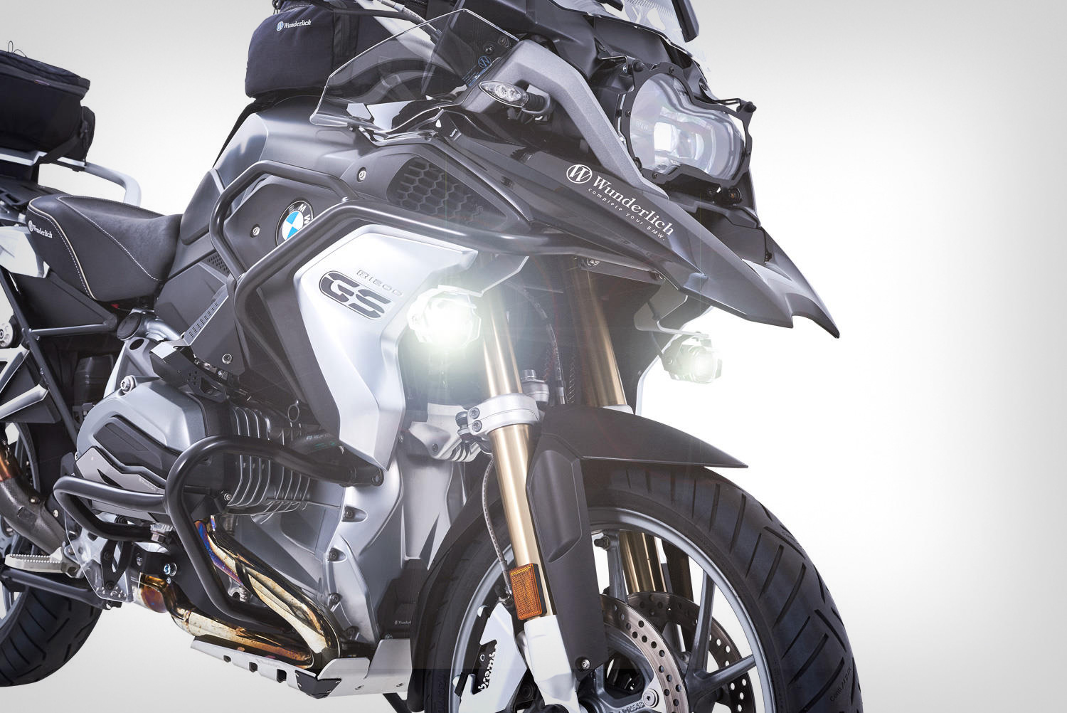 Wunderlich LED auxiliary headlight MICROFLOOTER - silver R 1200GS LC, R 1250GS - Image 6