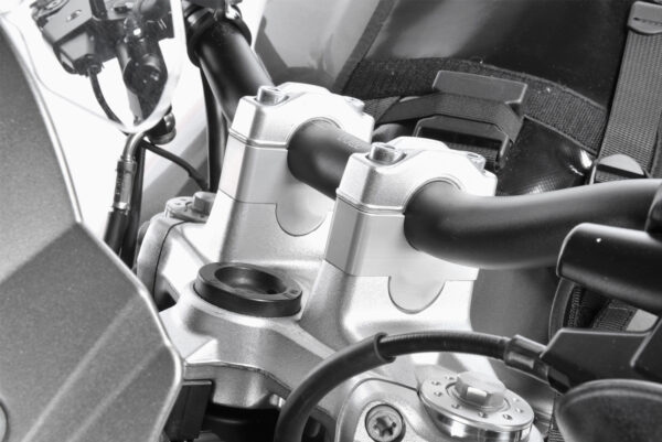 Handlebar riser ABE approved - 25mm - silver F800R - Image 2