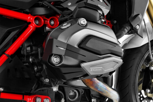 Valve cover & cylinder protectors left + right - black R1200GS/RT/RS LC - Image 4