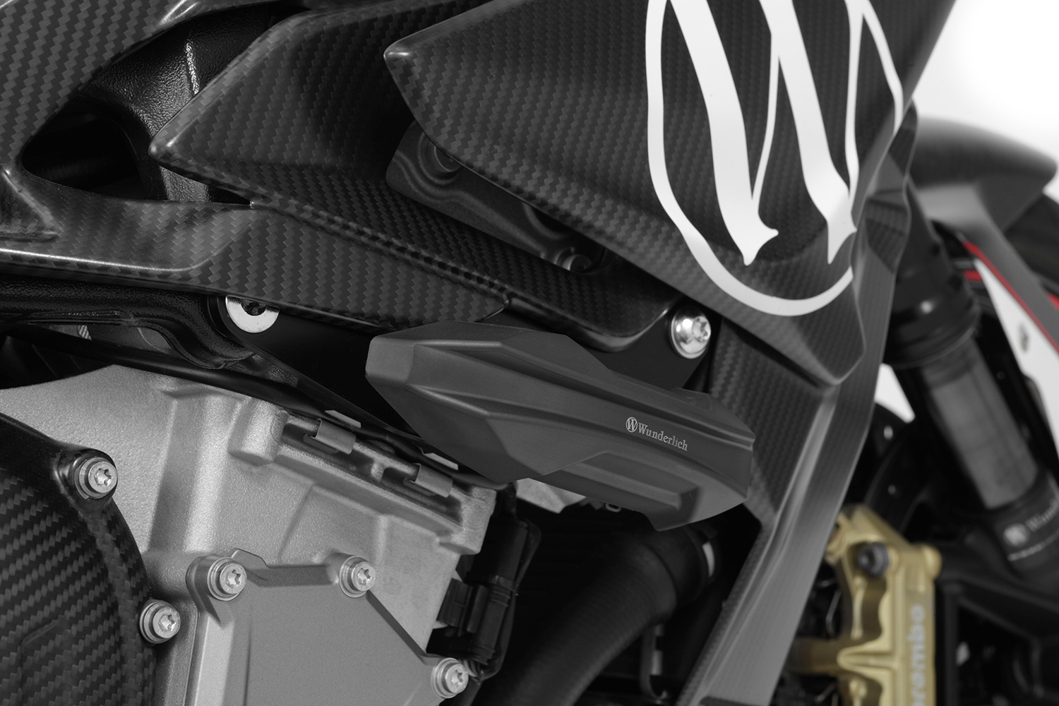 Wunderlich crash pads RACING S 1000 R - Set - black (2017 - 2020) - Image 4
