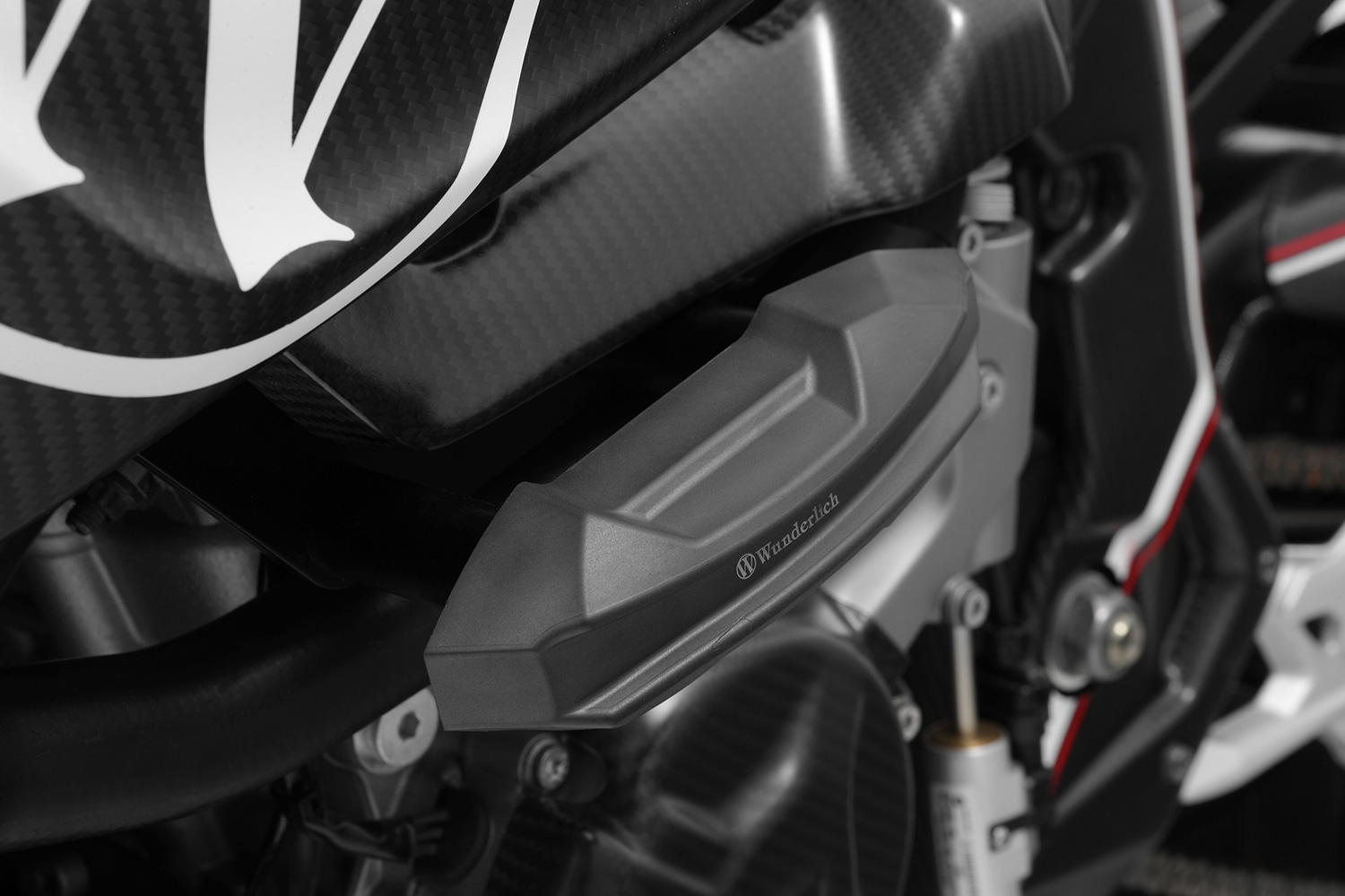 Wunderlich crash pads RACING S 1000 R - Set - black (2017 - 2020) - Image 9