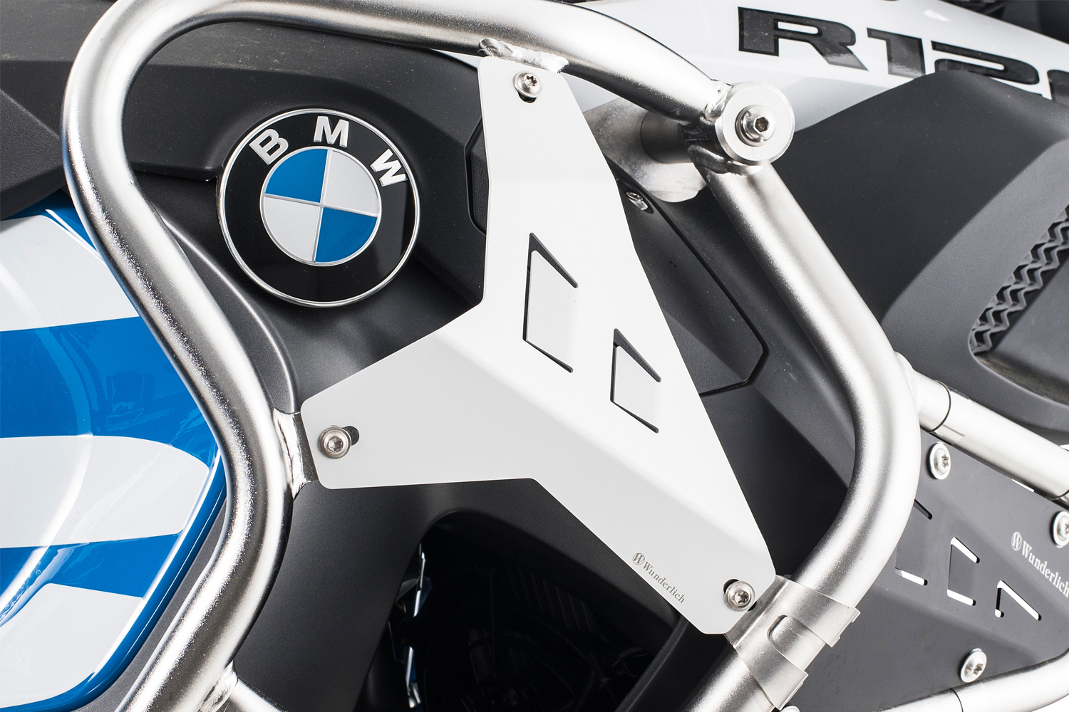 Wunderlich filler plate for reinforcement bar R 1200 GS LC Adventure - Set - black (2014-) - Image 2