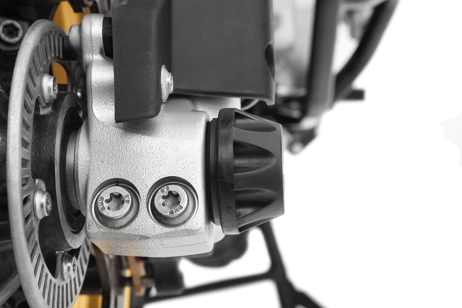 Wunderlich DOUBLESHOCK axle crash pads - front - black F 750GS, F 850GS, F900 - Image 5