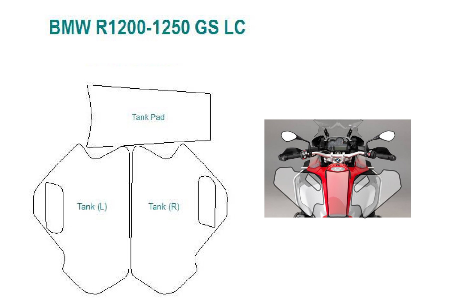 Tank protection PremiumShield - clear R 1200GS LC (2017-), R 1250 GS - Image 2