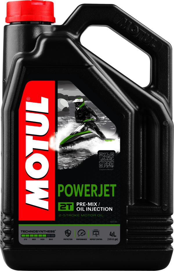 Motul POWERJET 2T Technosynteettinen vesijetmoottoriöljy 4 litraa ...