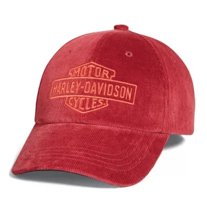 HD Men's Bar & Shield Corduroy Cap