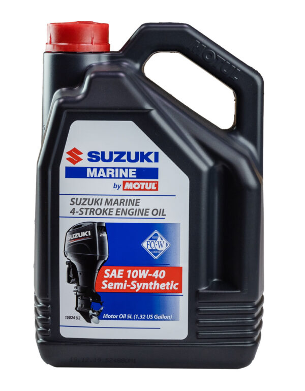 SUZUKI MARINE 4T 10W40 Technosynteettinen perämoottoriöljy 5 litraa (106356)